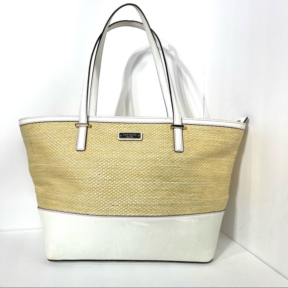 Kate Spade ♠️ Cedar Street Straw Mini Harmony Daisy Satchel - Picture 3 of 16